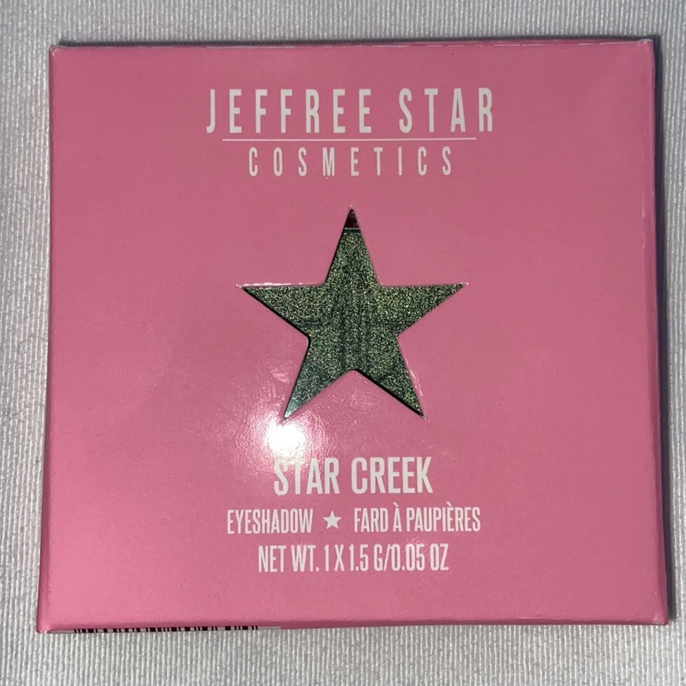 NEW! JEFFREE STAR Pressed Pigment Eye Shadow Single STAR CREEK Metallic Green